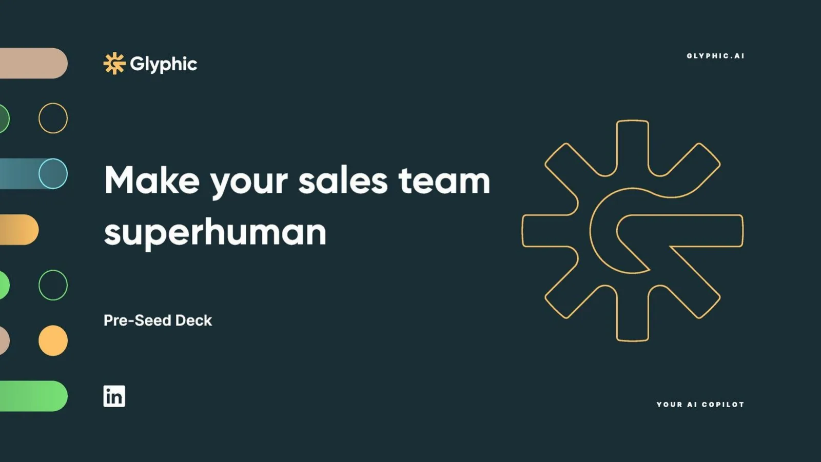 Glyphic AI pitch deck slide