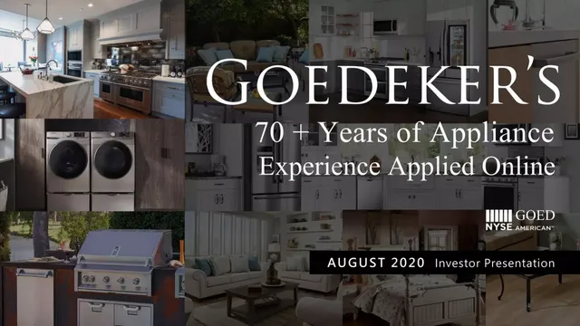 GOED (Goedeker’s) pitch deck cover