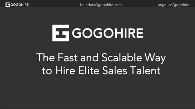 Product / solution slide 4 from Gogohire