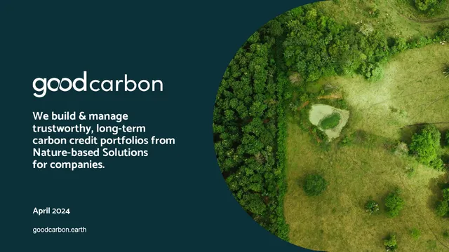 goodcarbon pitch deck cover
