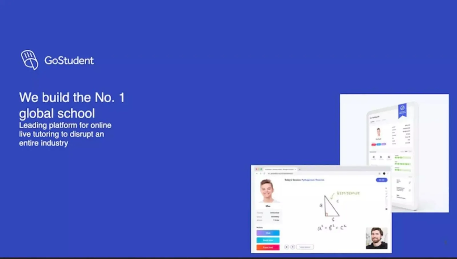 GoStudent pitch deck slide