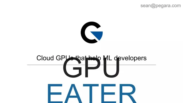 GPU Eater (Pegara, Inc.) pitch deck cover