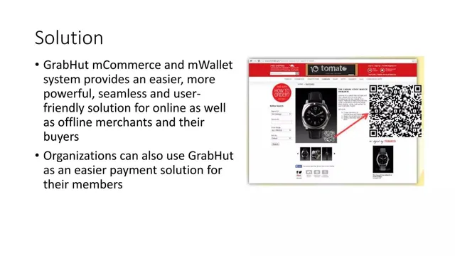 Product / solution slide 3 from GrabHut