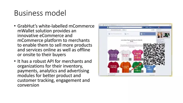 Business model / revenue streams slide 4 from GrabHut