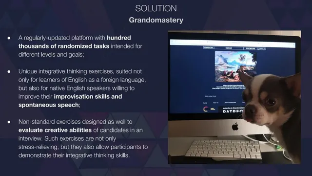 Product / solution slide 6 from Grandomastery