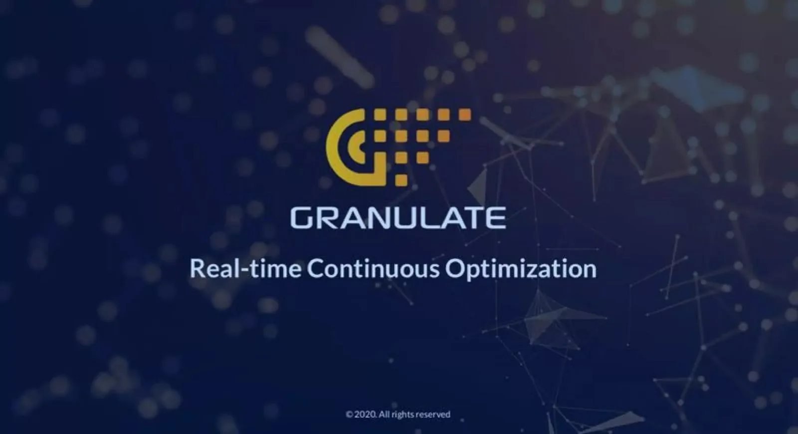 Granulate pitch deck slide