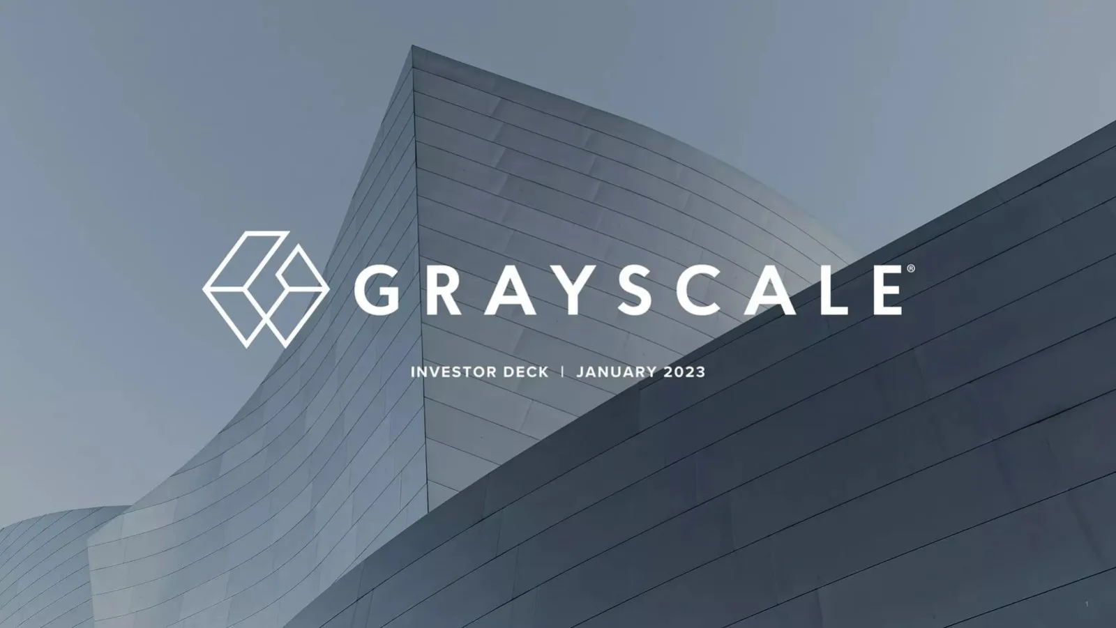 Grayscale pitch deck slide