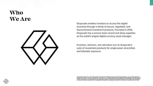 Company overview slide 2 from Grayscale