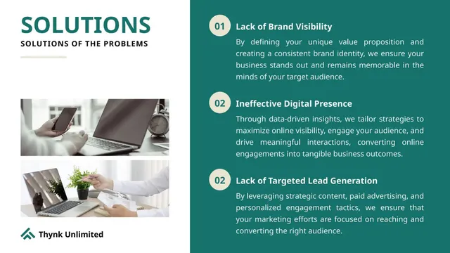 Product / solution slide 7 from Thynk Unlimited