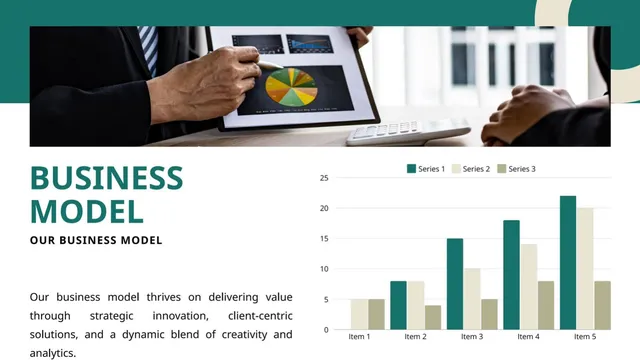 Business model / revenue streams slide 10 from Thynk Unlimited