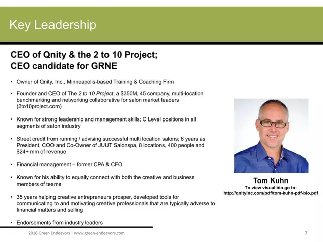Team slide 7 from Green Endeavors, Inc.