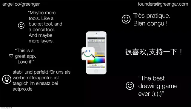 Reviews / testimonials / feedback slide 6 from Greengar