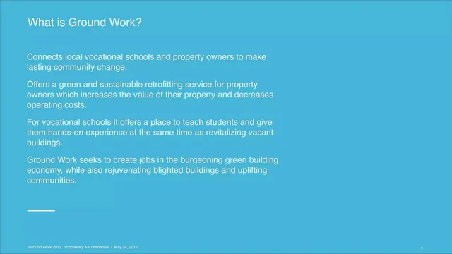 Product / solution slide 9 from GroundWORK