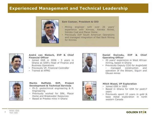 Team slide 4 from GSR (Golden Star Resources)