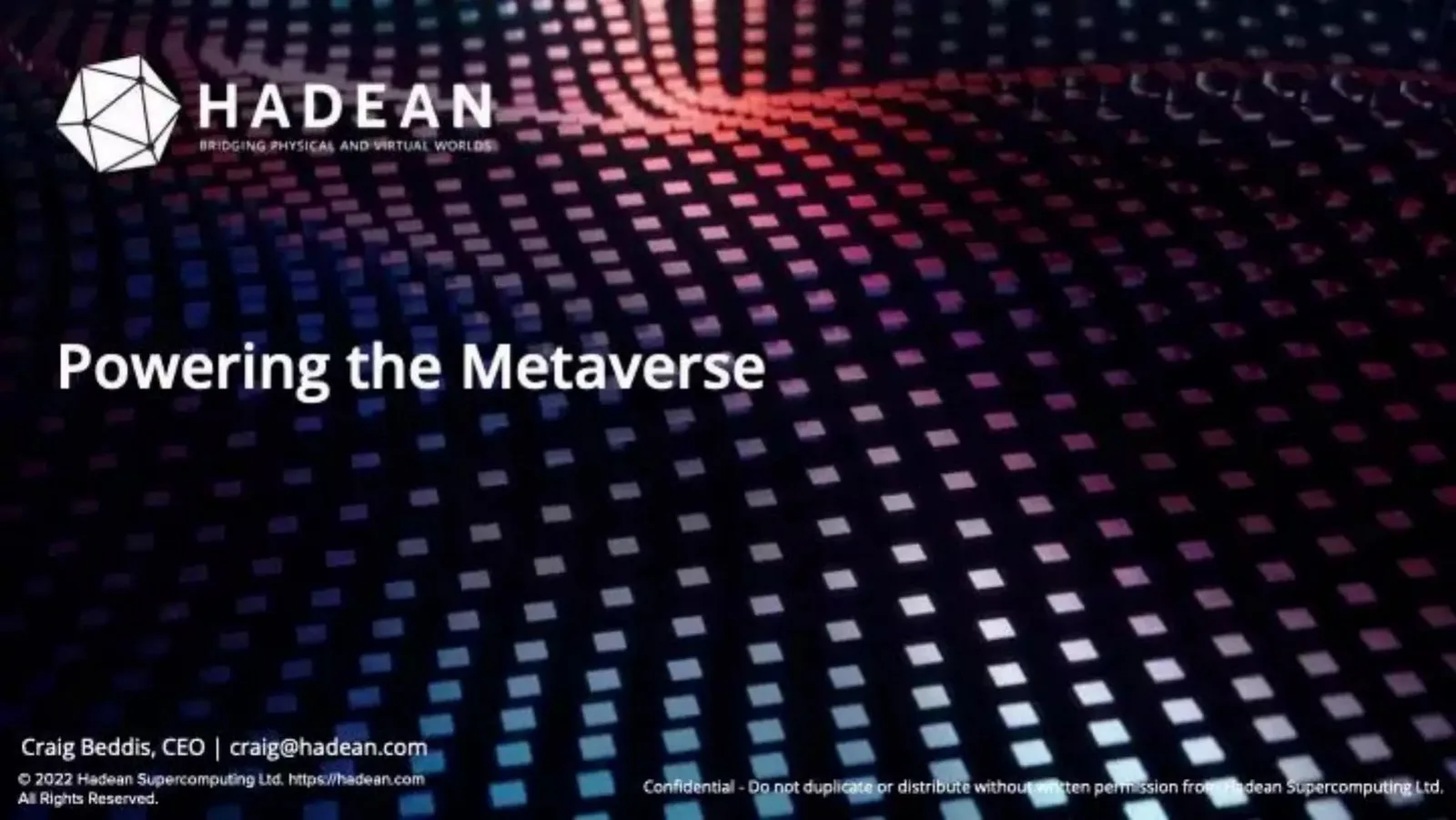 Hadean pitch deck slide