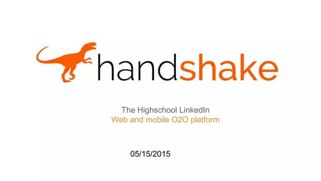 Handshake pitch deck cover