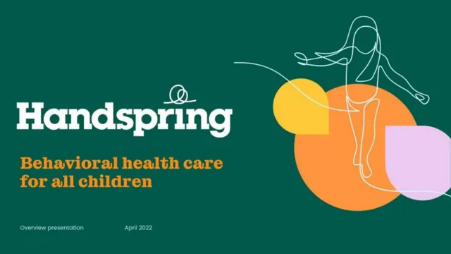 Handspring Health pitch deck cover