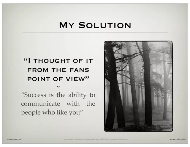 Product / solution slide 4 from Hannah Chapplain