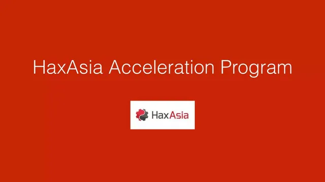 HaxAsia pitch deck cover