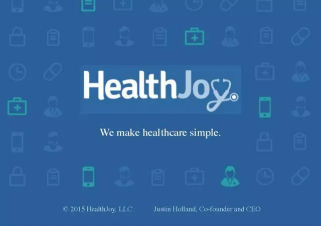HealthJoy pitch deck cover