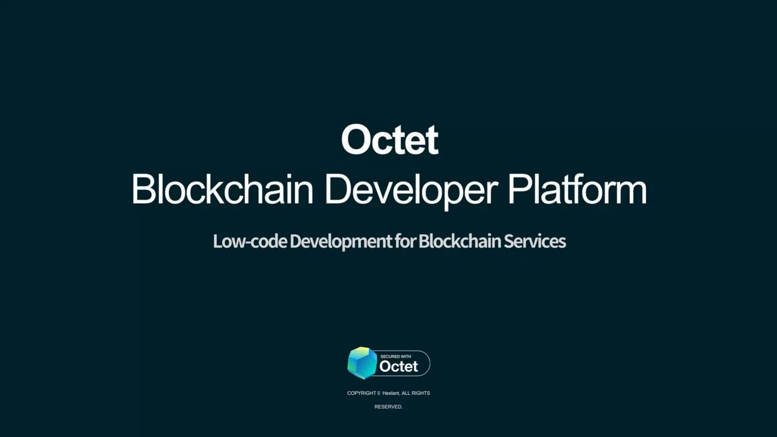 Hexlant Octet pitch deck slide