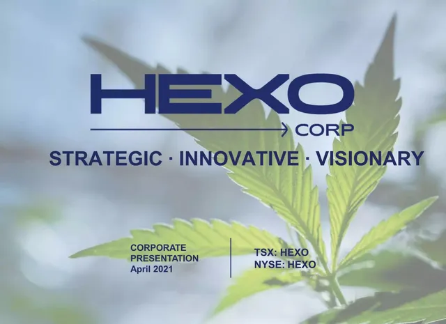 Hexo Corp pitch deck cover