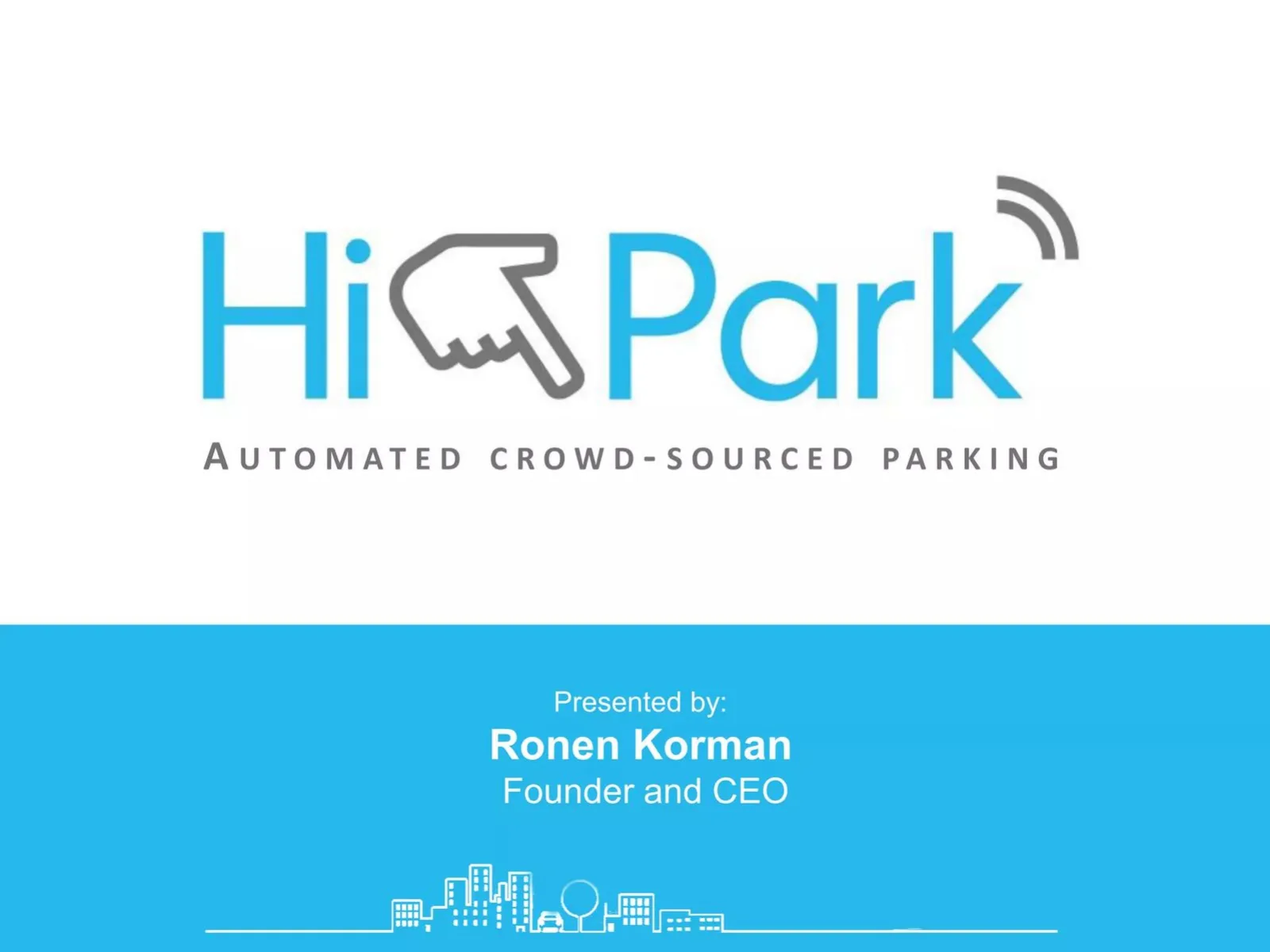 Hi-Park pitch deck slide