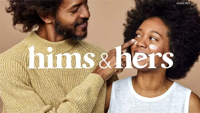 Hims & Hers pitch deck cover