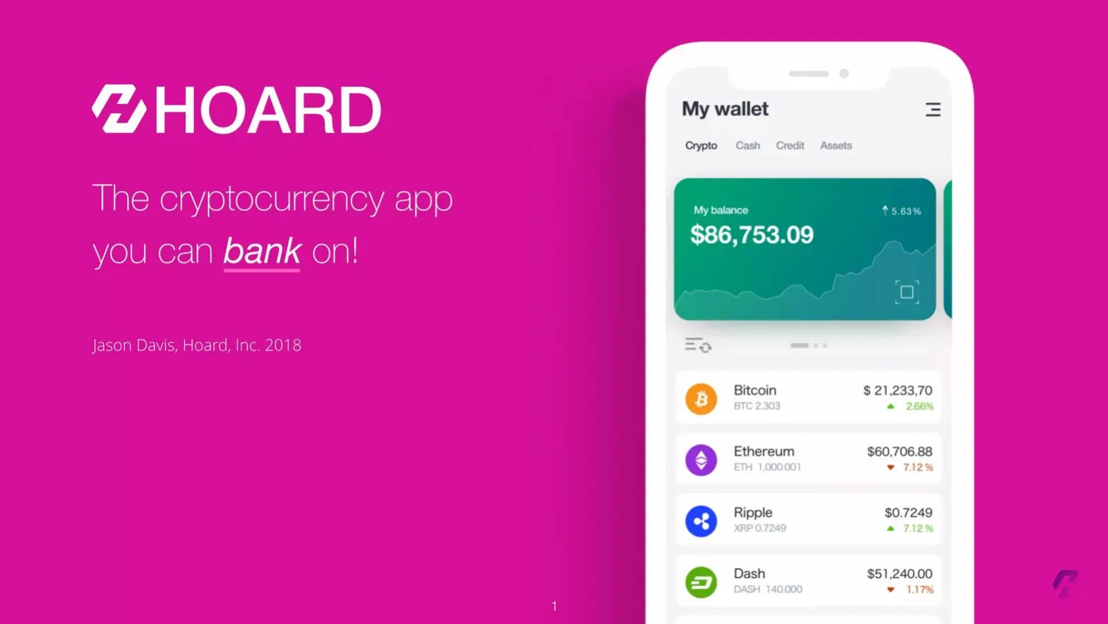 Hoard pitch deck slide