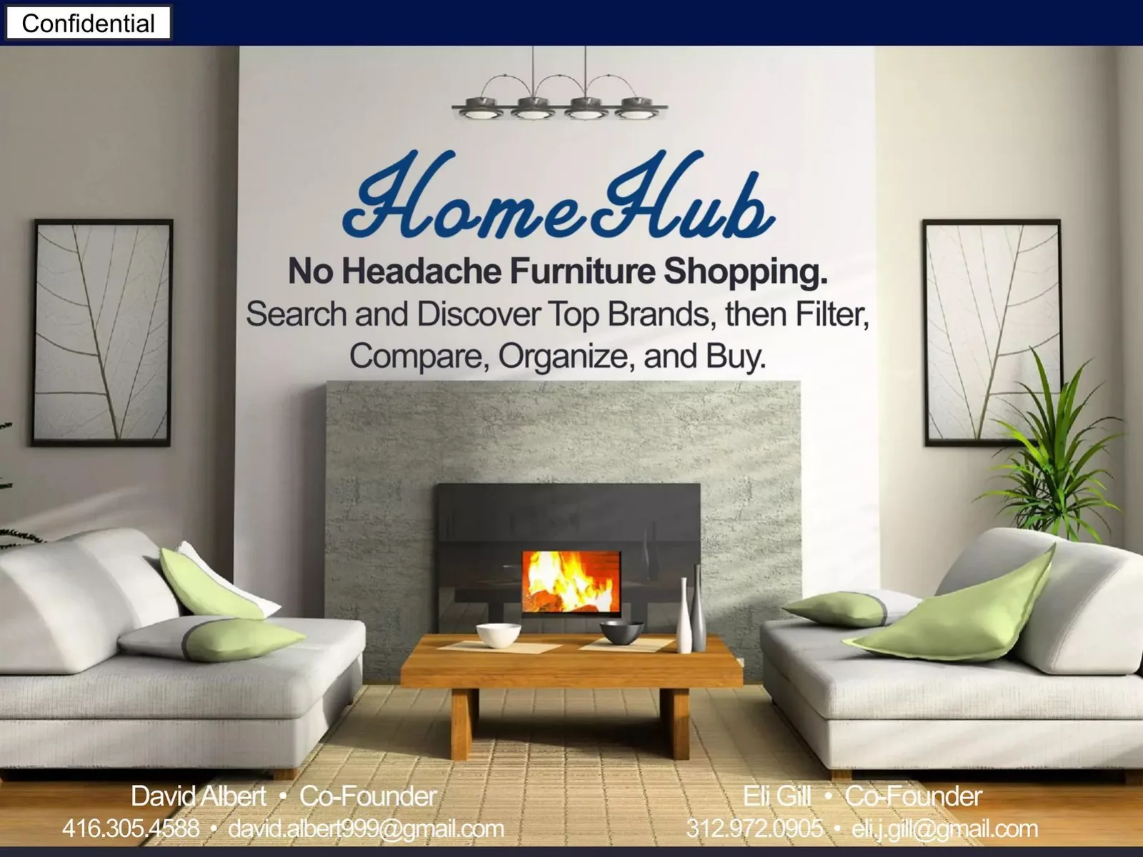 HomeHub pitch deck slide
