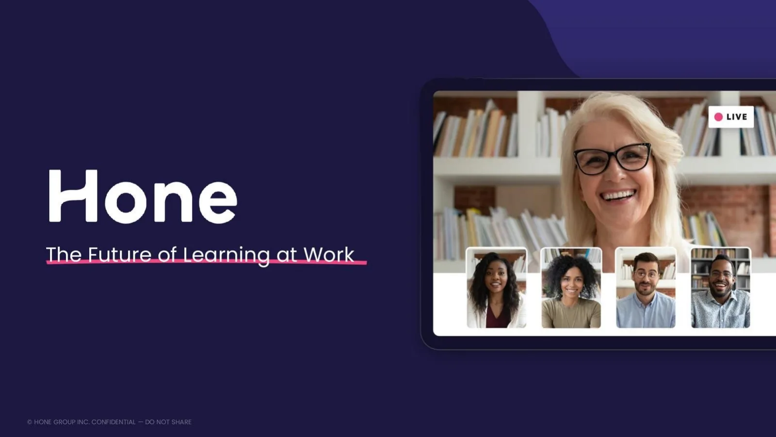 Hone pitch deck slide
