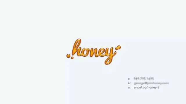 Honey pitch deck cover