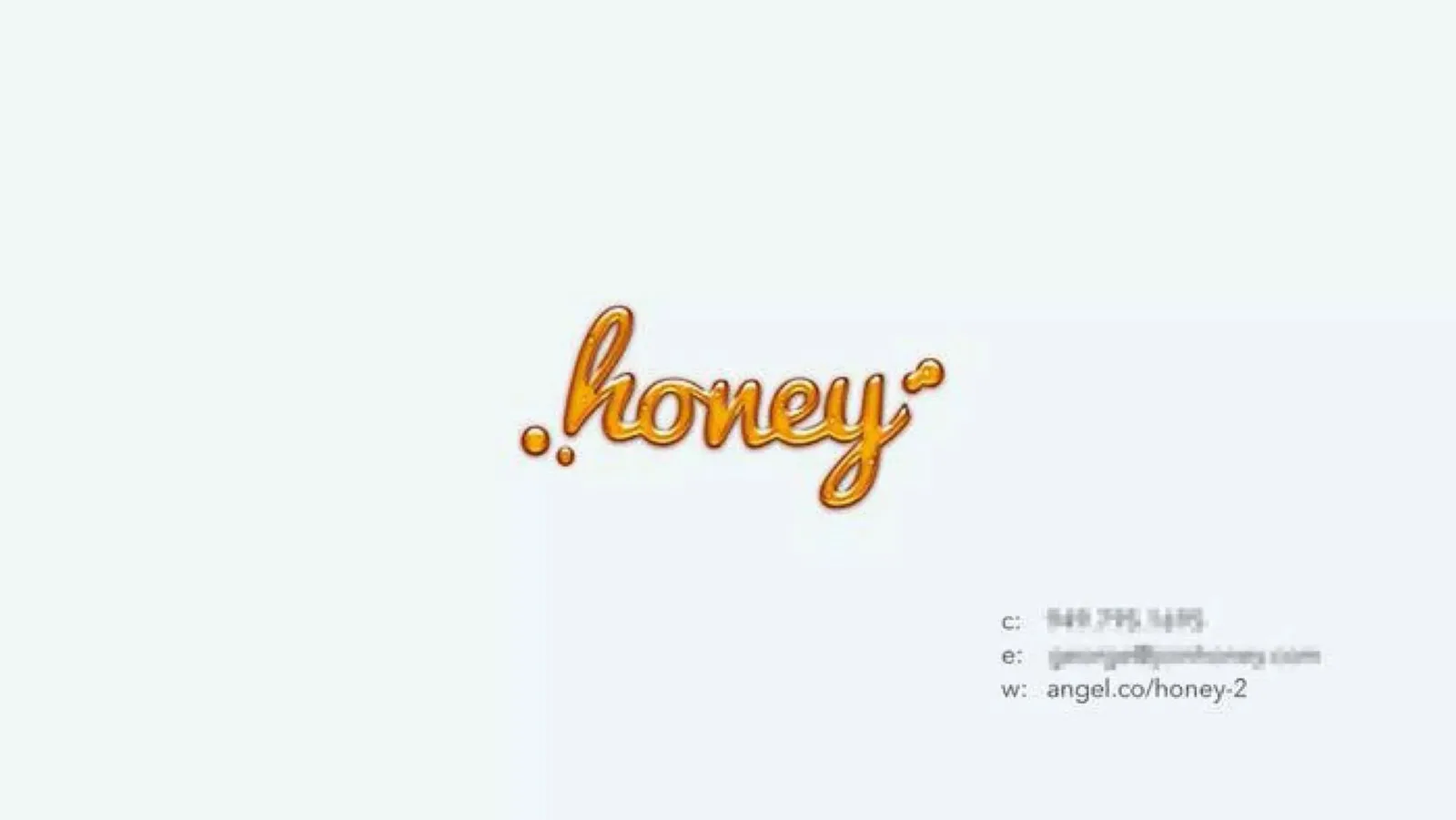 Honey pitch deck slide