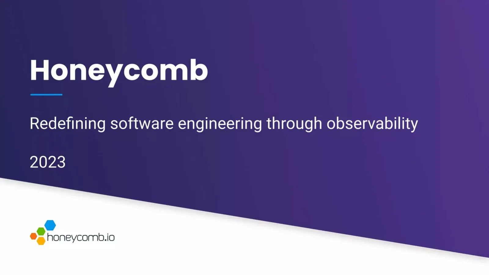 Honeycomb pitch deck slide