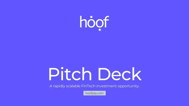 Hoof pitch deck cover