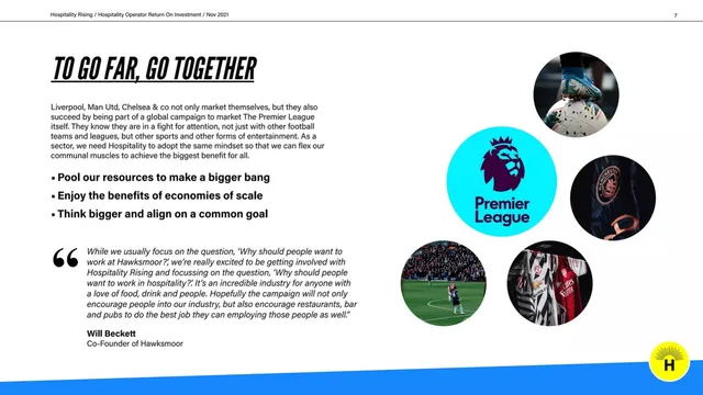 Reviews / testimonials / feedback slide 7 from Hospitality Rising