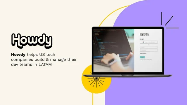 Howdy pitch deck cover