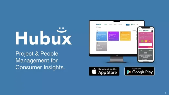 HubUX pitch deck cover