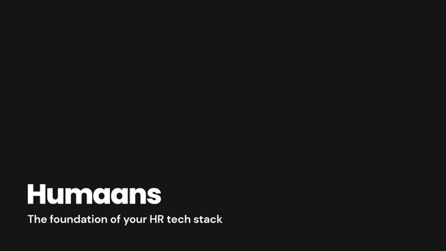 Humaans pitch deck cover