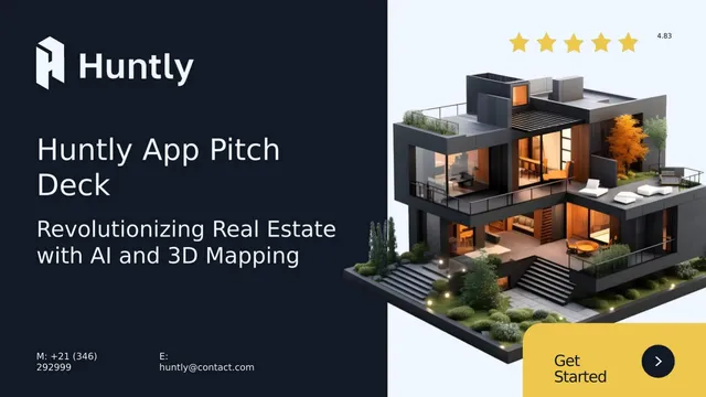 Huntly App pitch deck cover