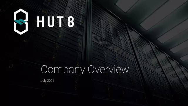 HUT 8 pitch deck cover