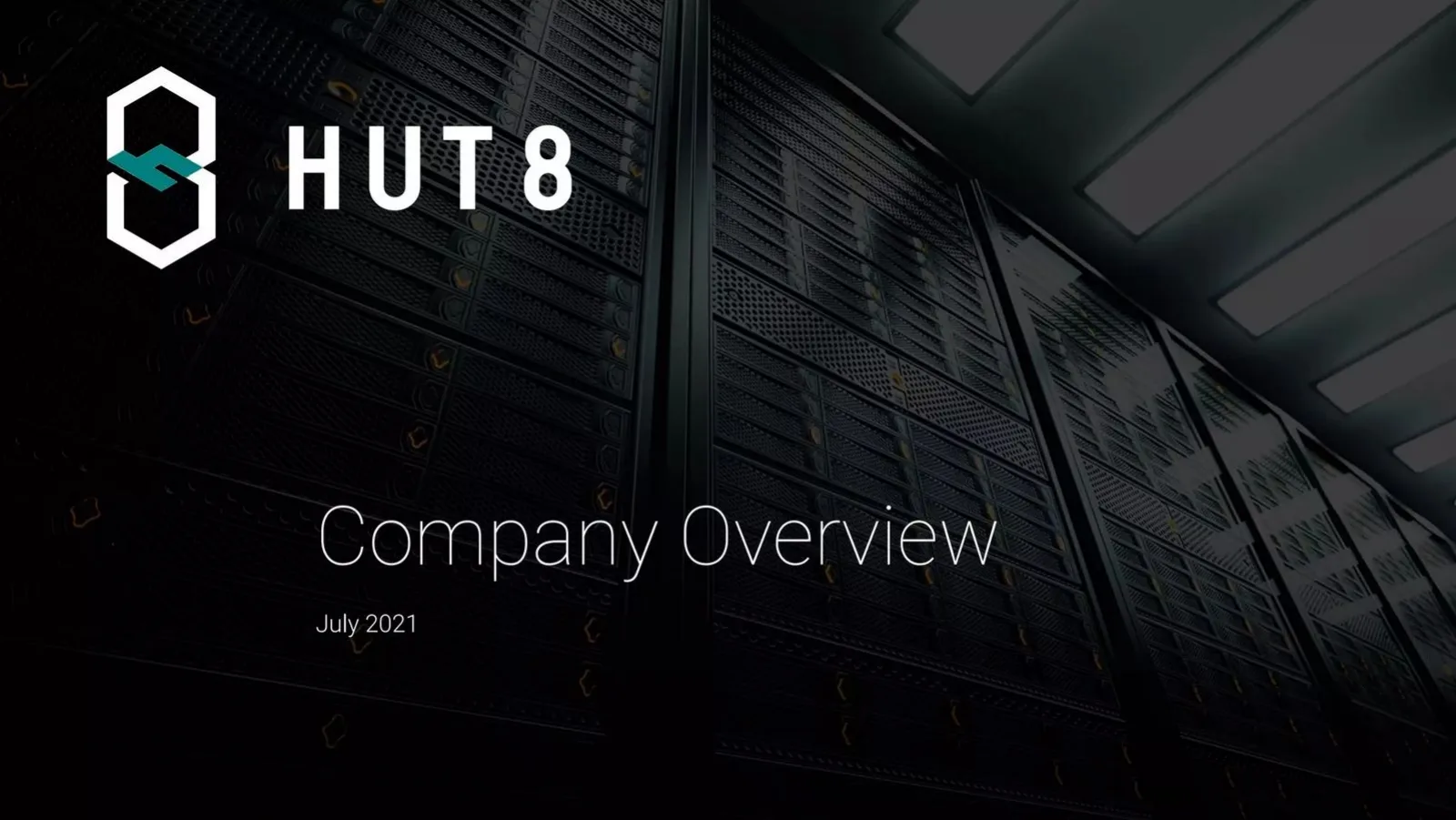 HUT 8 pitch deck slide