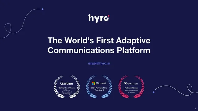 Hyro pitch deck cover