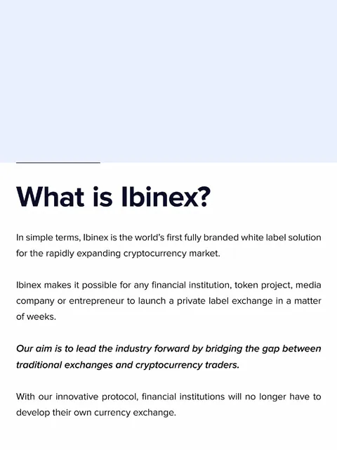 Product / solution slide 2 from Ibinex