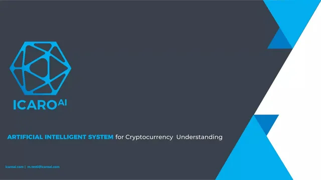 Icaro AI pitch deck cover