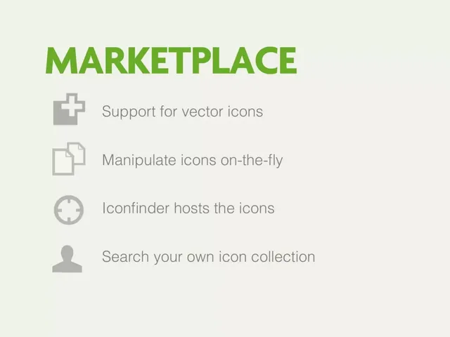 Product / solution slide 13 from Iconfinder