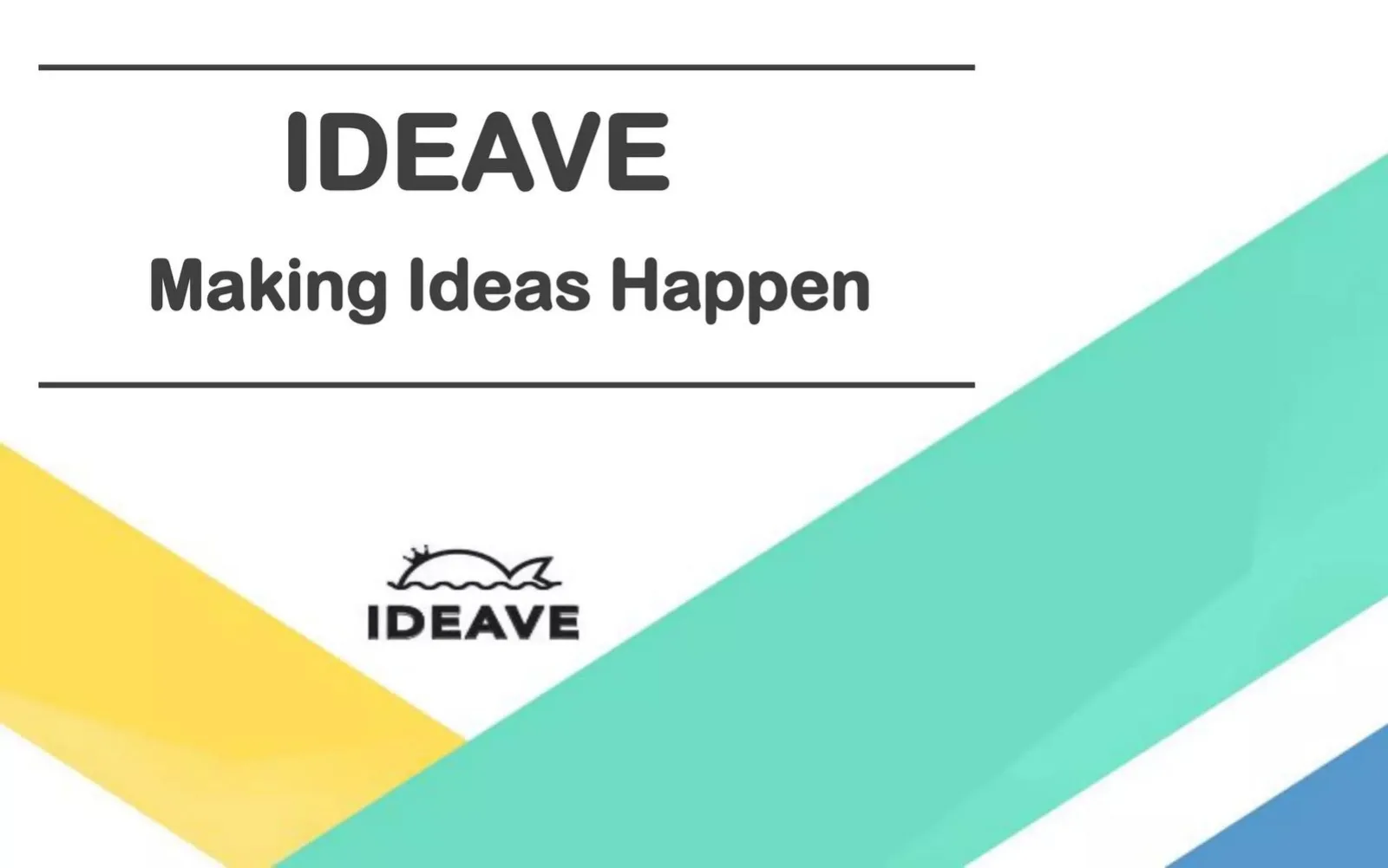 Ideave pitch deck slide