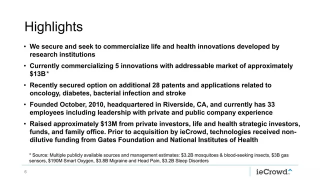 Company overview slide 6 from ieCrowd