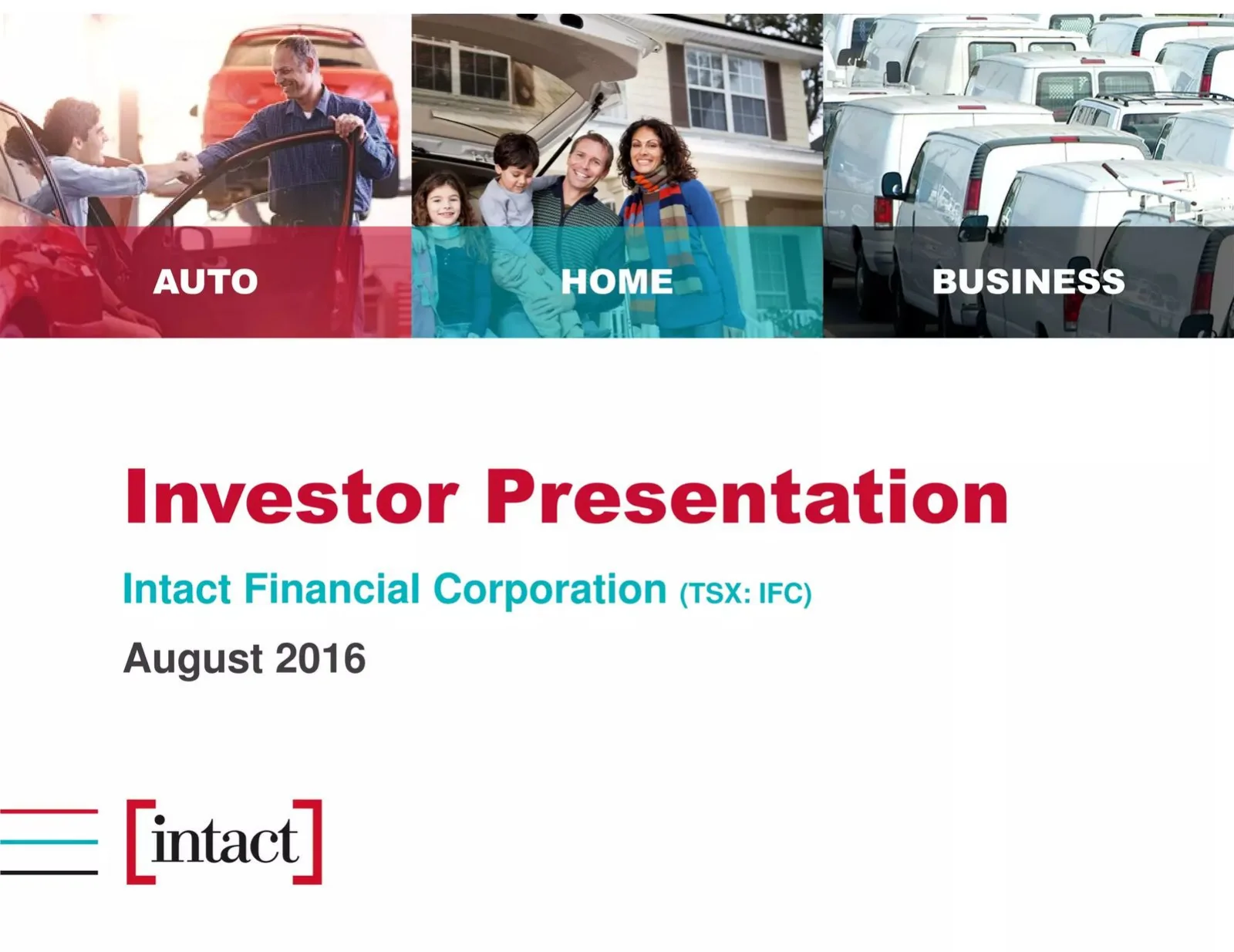 Intact Financial Corporation pitch deck slide