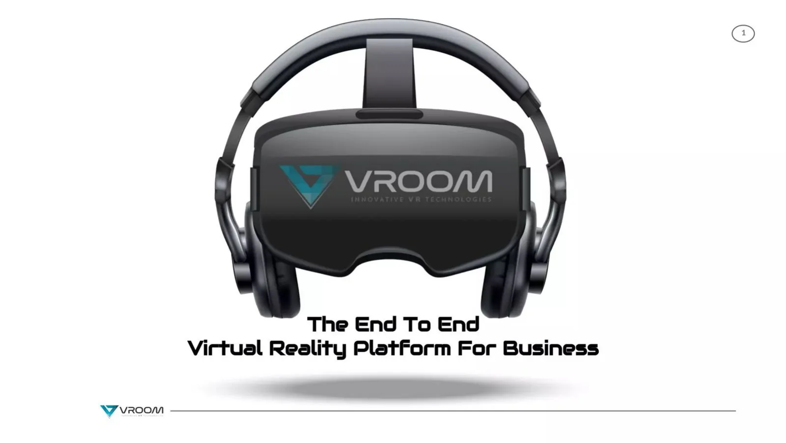 VRoom (Immersive Media Distribution) pitch deck slide
